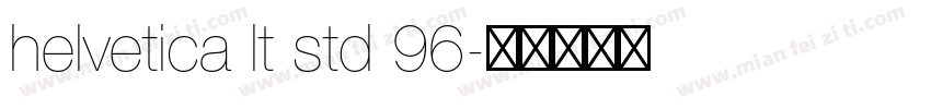 helvetica lt std 96字体转换